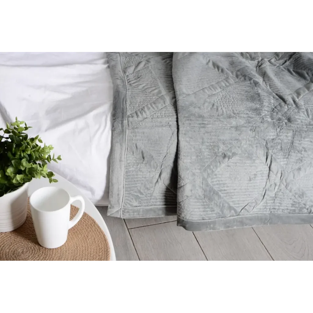 Покривало Soho 200х230 см Velur Gray UA