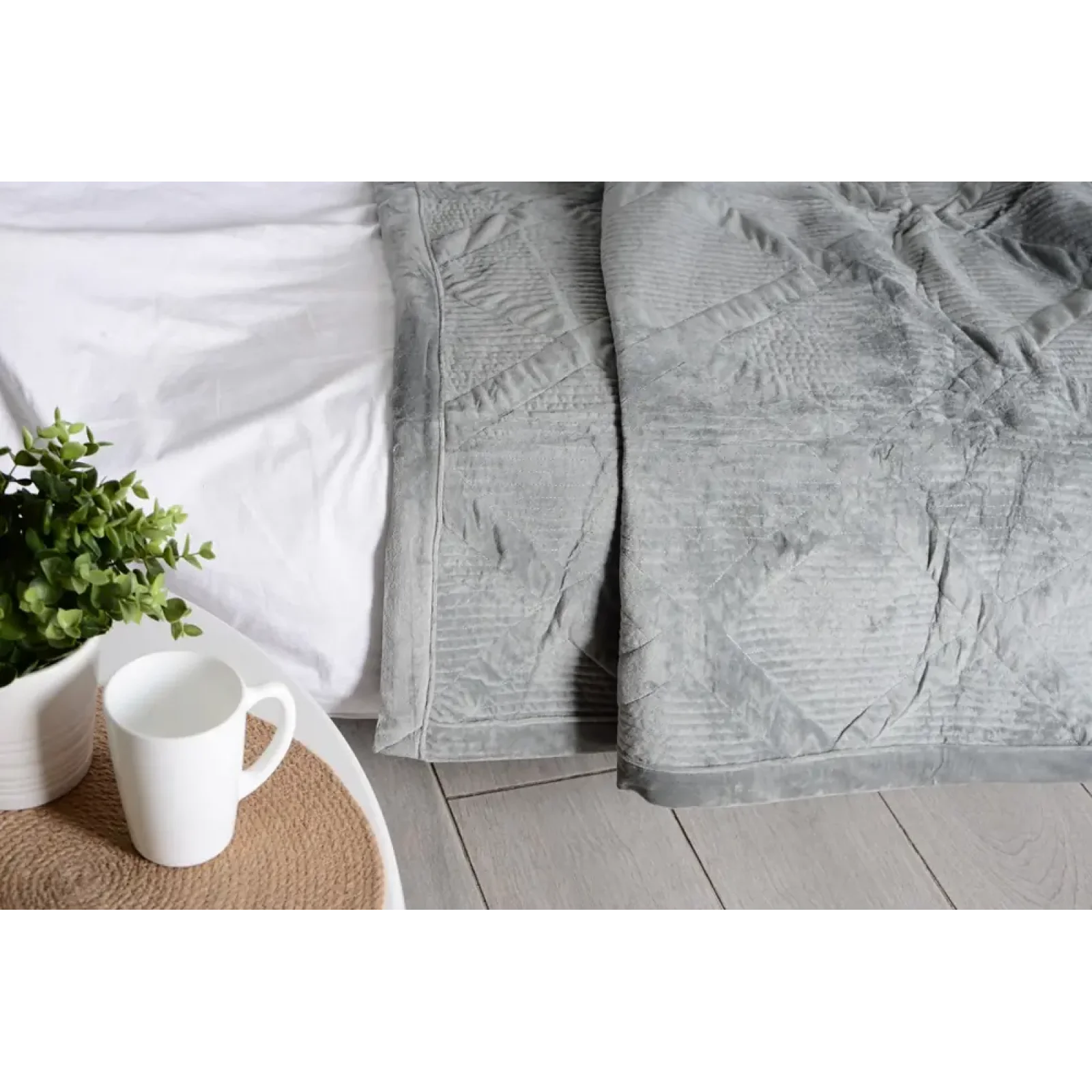 Покривало Soho 200х230 см Velur Gray UA