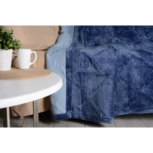 Покрывало Soho 200х230 см Velur Deep Blue UA