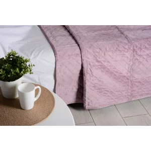 Покривало Soho 200х220 см Velvet Dutch Romb Lavander UA