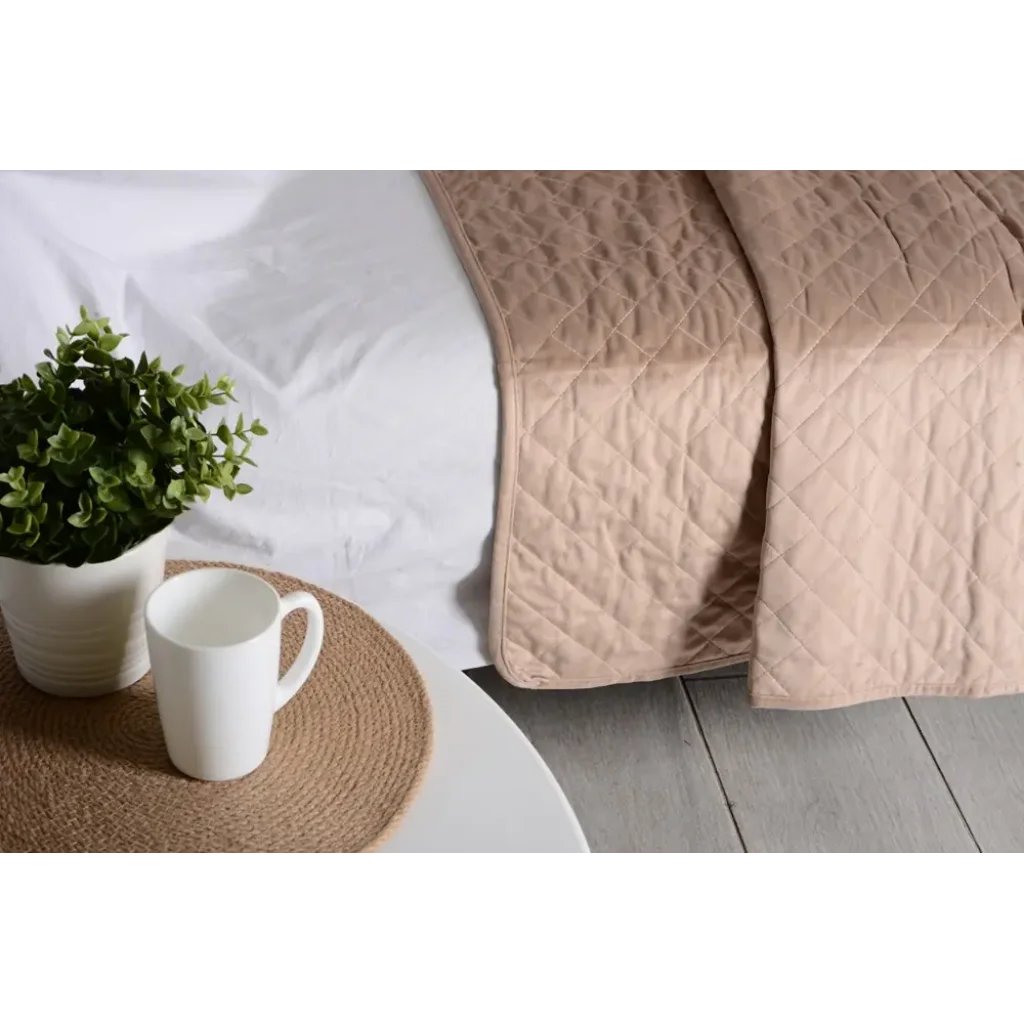 Покривало Soho 200х220 см Velvet Dutch Romb Beige UA