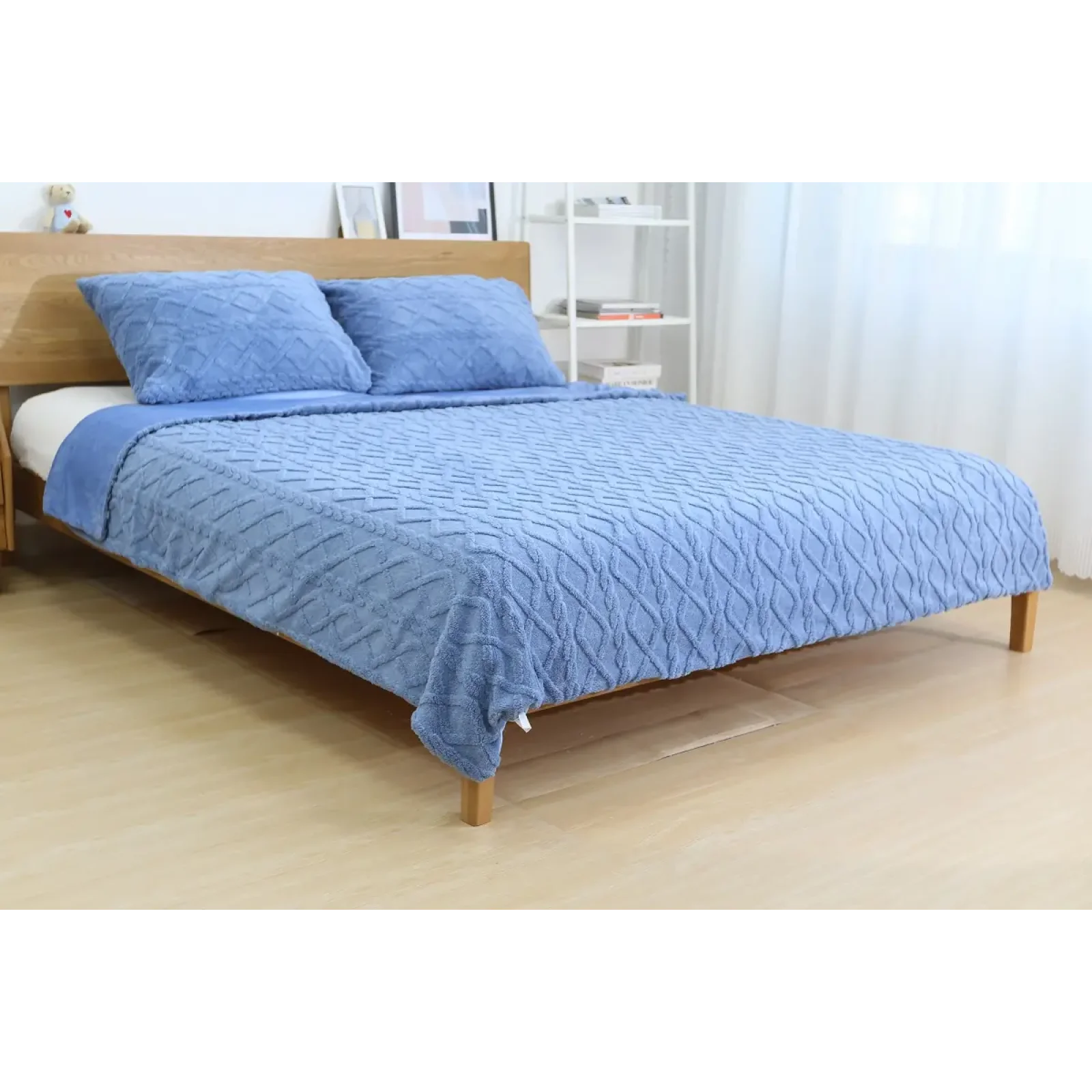 Набір текстилю Soho Ковдра 200х220 см + 2 наволочки 50х70 см Romance Blue UA