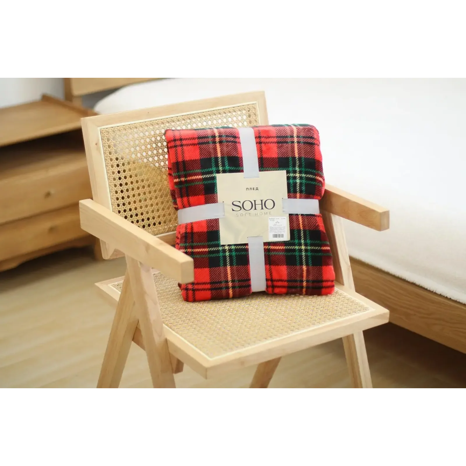 Плед Soho 200х220 см Sell Red UA