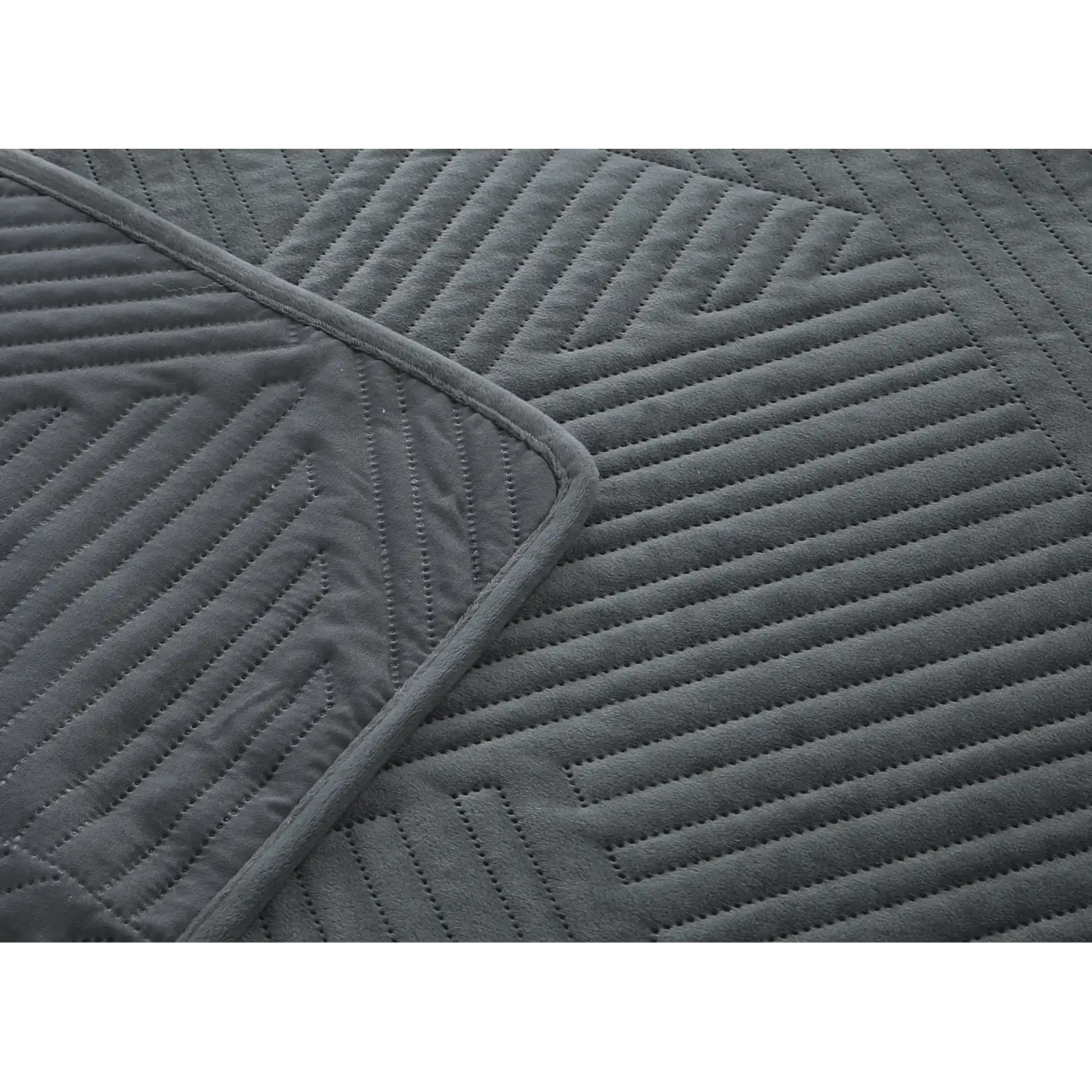 Покривало Soho 220х240 см Velur Geometric Gray UA