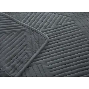 Покривало Soho 220х240 см Velur Geometric Gray UA
