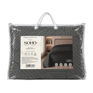 Покривало Soho 220х240 см Velur Geometric Gray UA