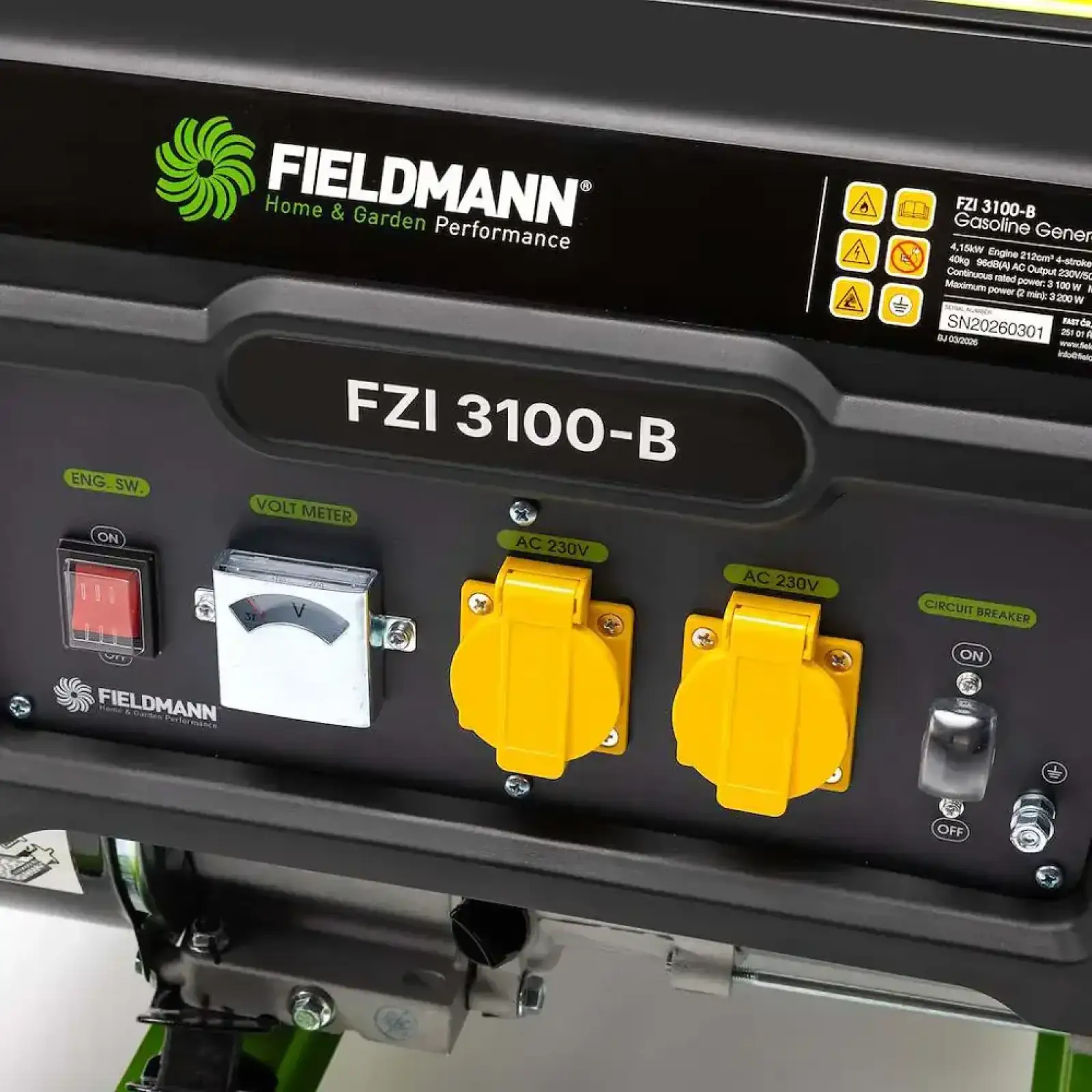 Генератор бензиновий Fieldmann FZI 3100-B 3.1 кВт/3.15 кВт UA