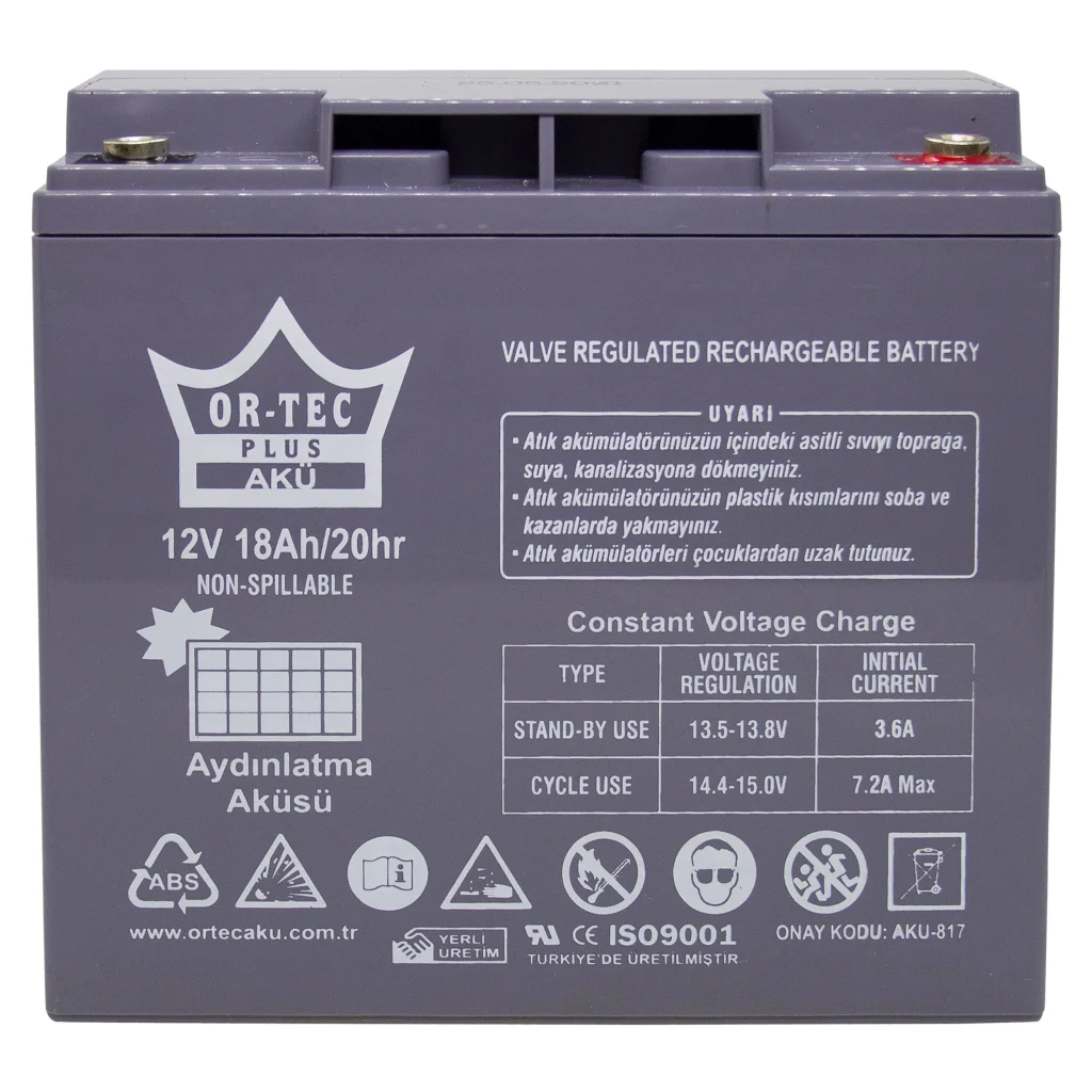 AGM аккумулятор OR-TEC 12V/18 AH AGM UA