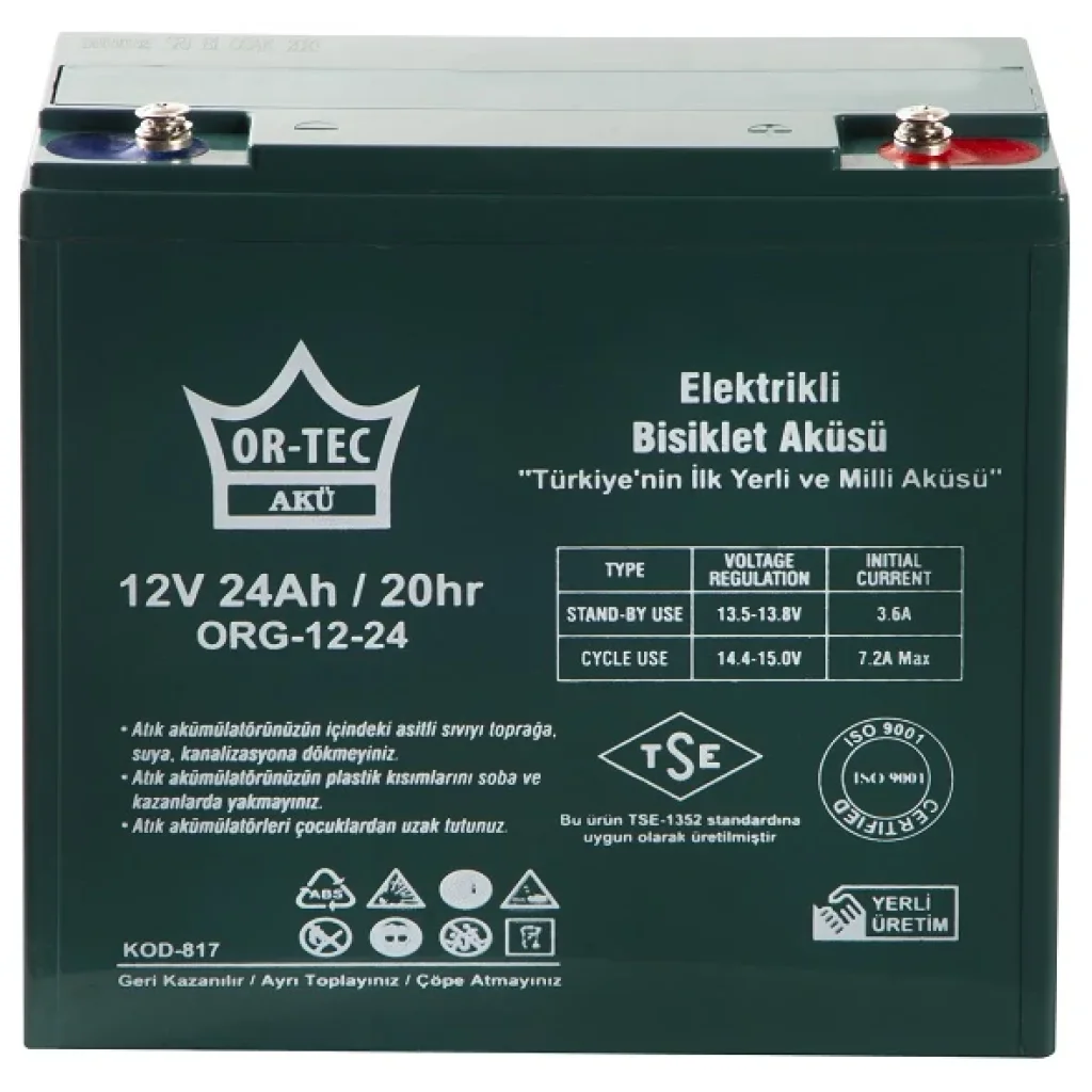 Гелевий акумулятор OR-TEC 12V 24 AH GEL UA