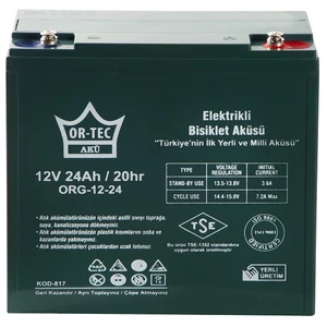 Гелевий акумулятор OR-TEC 12V 24 AH GEL UA