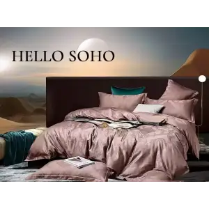 Комплект постільної білизни Soho Євро Boutique 200х230 см Venzel Rosy UA