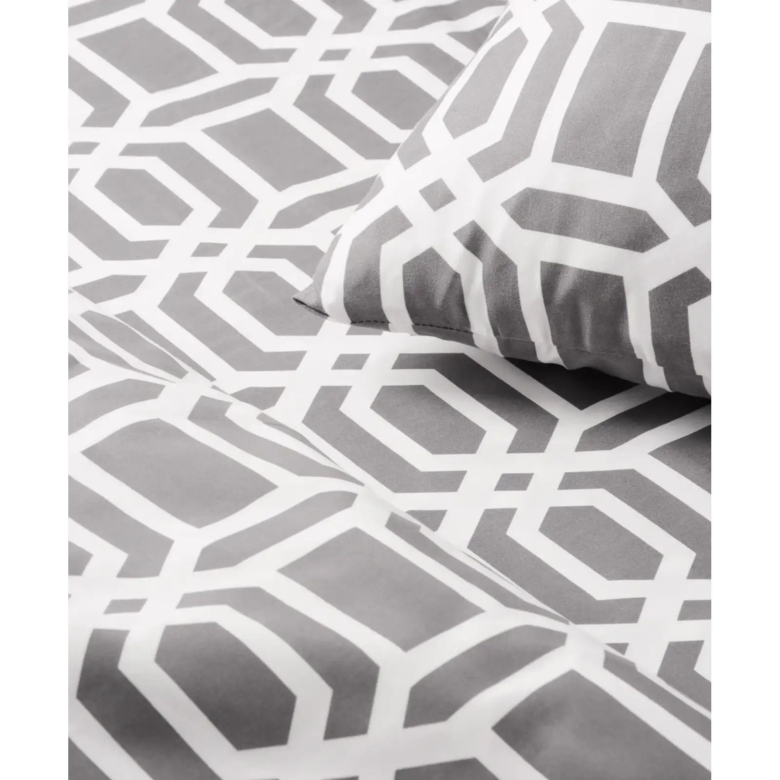 Комплект постельного белья Soho Полуторный 150х200 см Geometria Grey UA