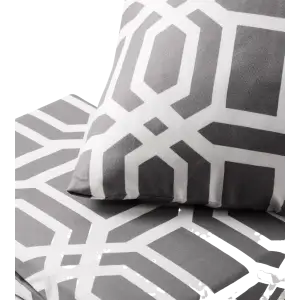 Комплект постельного белья Soho Полуторный 150х200 см Geometria Grey UA