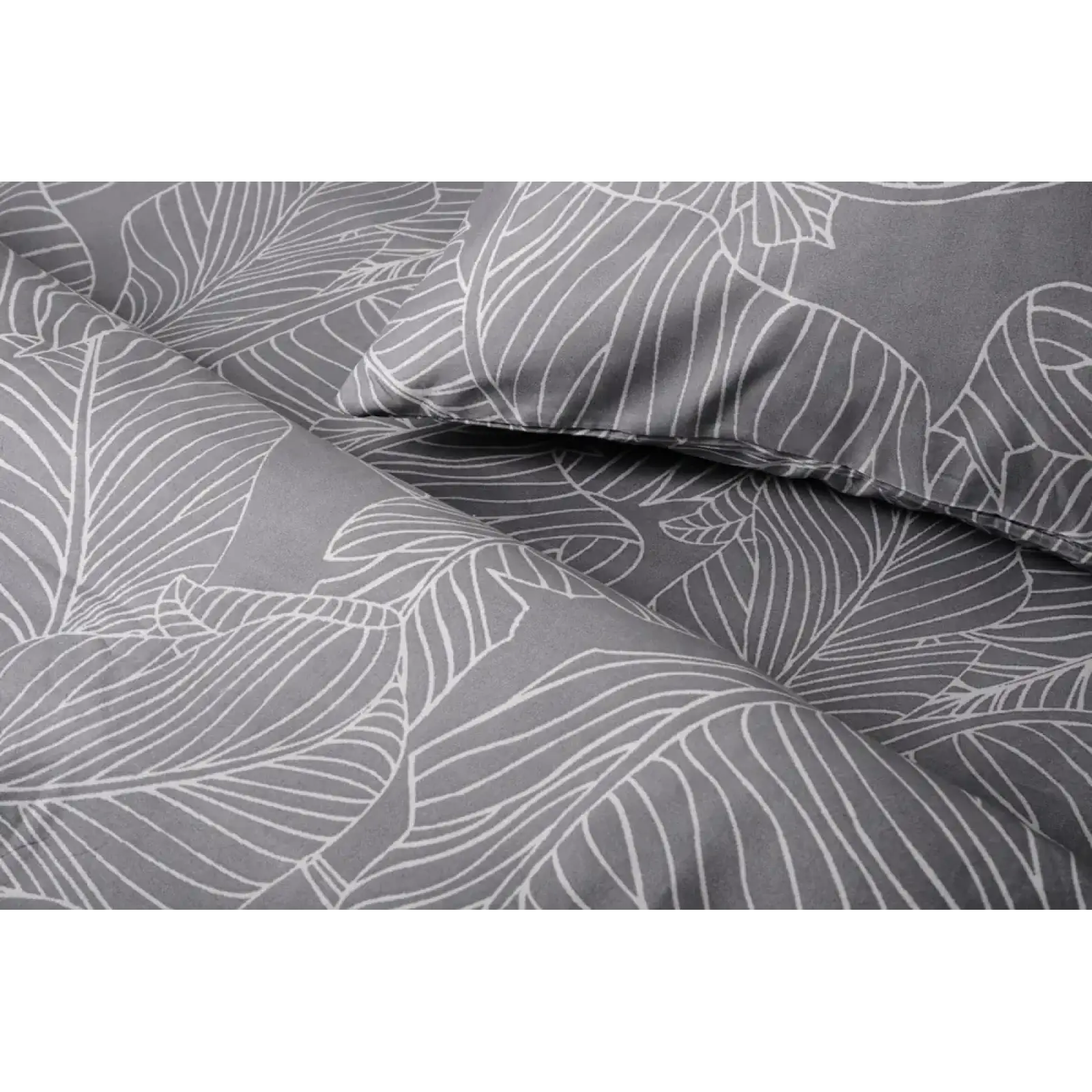 Комплект постільної білизни Soho Євро 200х220 см Leaves Grey UA