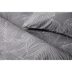 Комплект постільної білизни Soho Євро 200х220 см Leaves Grey UA