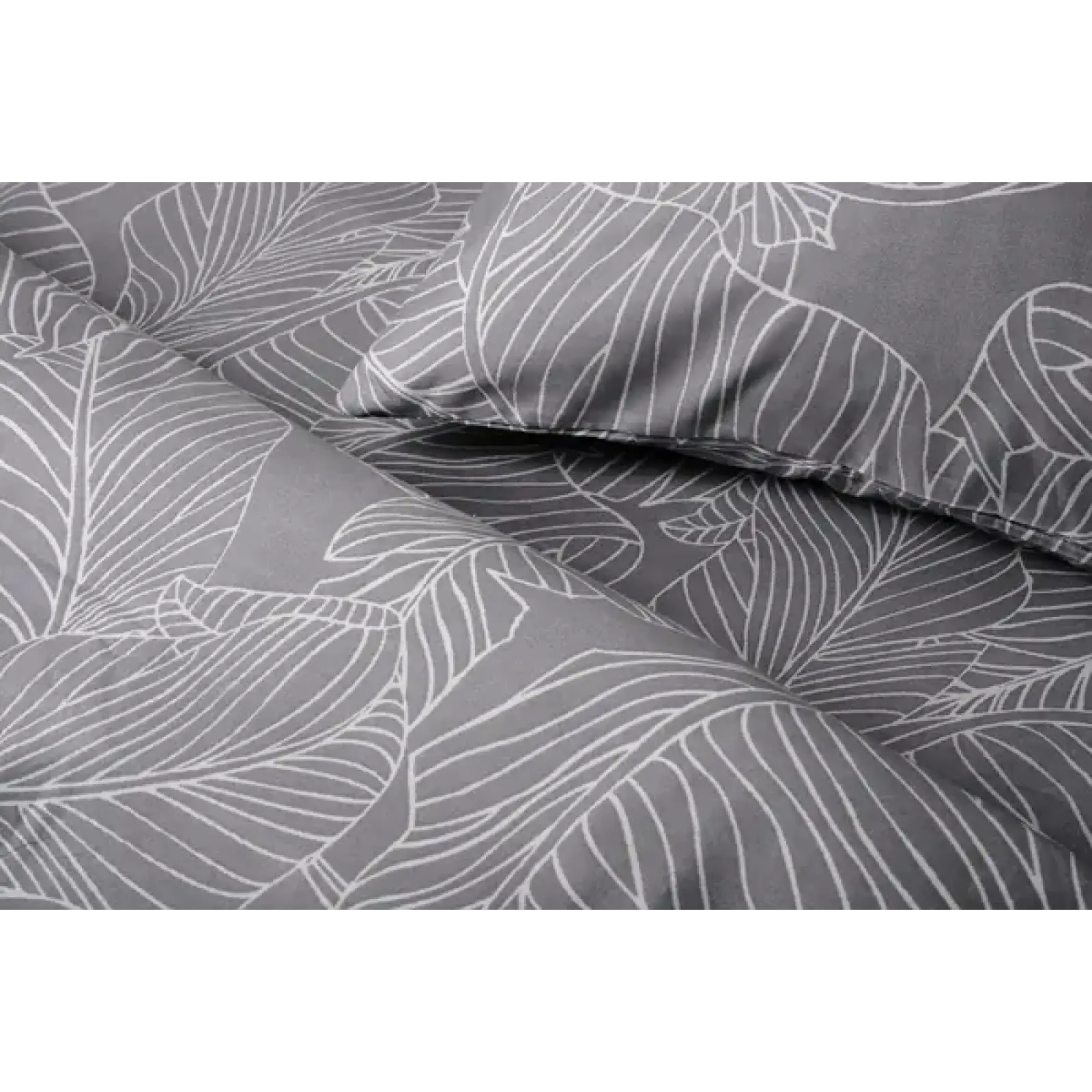 Комплект постельного белья Soho Семейный 150х200 см Leaves Grey UA