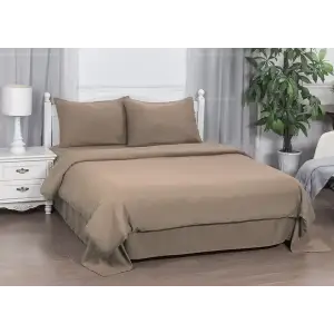 Комплект постільної білизни Soho Сімейний 150х200 см Mocha Mousse UA