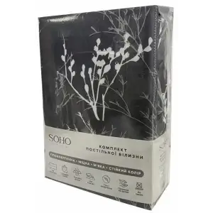 Комплект постільної білизни Soho Євро 200х220 см Branch Grey UA