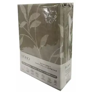 Комплект постільної білизни Soho Євро 200х220 см Ascona Silver UA
