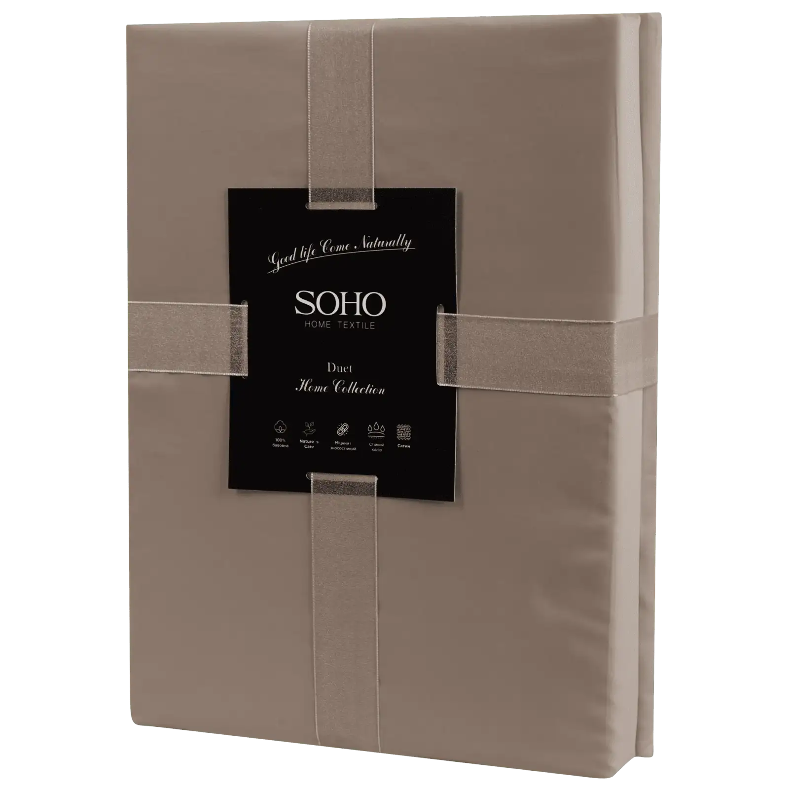 Комплект постельного белья Soho Семейный Duet 150х200 см Beige/Mocha UA