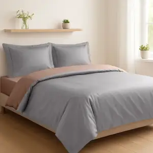 Комплект постельного белья Soho Полуторный Duet 150х200 см Mocha/Grey UA