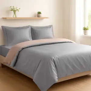 Комплект постельного белья Soho Полуторный Duet 150х200 см Ivory/Grey UA