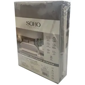 Комплект постільної білизни Soho Євро 200х220 см Coffe/Beige UA