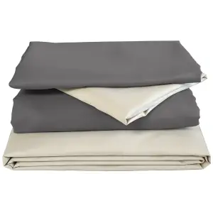 Комплект постільної білизни Soho Полуторний 150х200 см Beige/Dark gray UA
