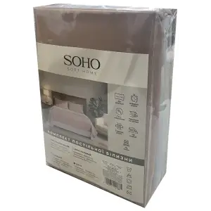 Комплект постельного белья Soho Семейный 150х200 см Rose/Light gray UA