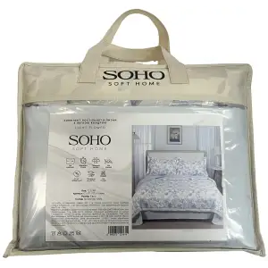 Комплект постельного белья с легким одеялом Soho Евро 200х220 см Light flower UA