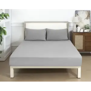 Простынь на резинке Soho 180х200+25 см Light Gray UA