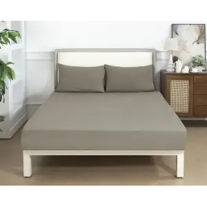 Простынь на резинке Soho 90х200+25 см Coffee UA