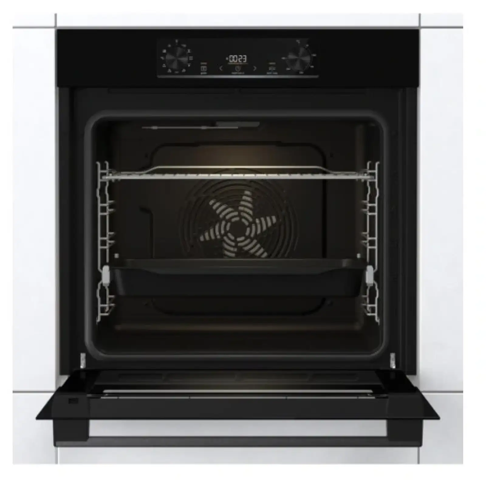 Электрический духовой шкаф Gorenje BO6735E05B + варочная поверхность G641EB UA