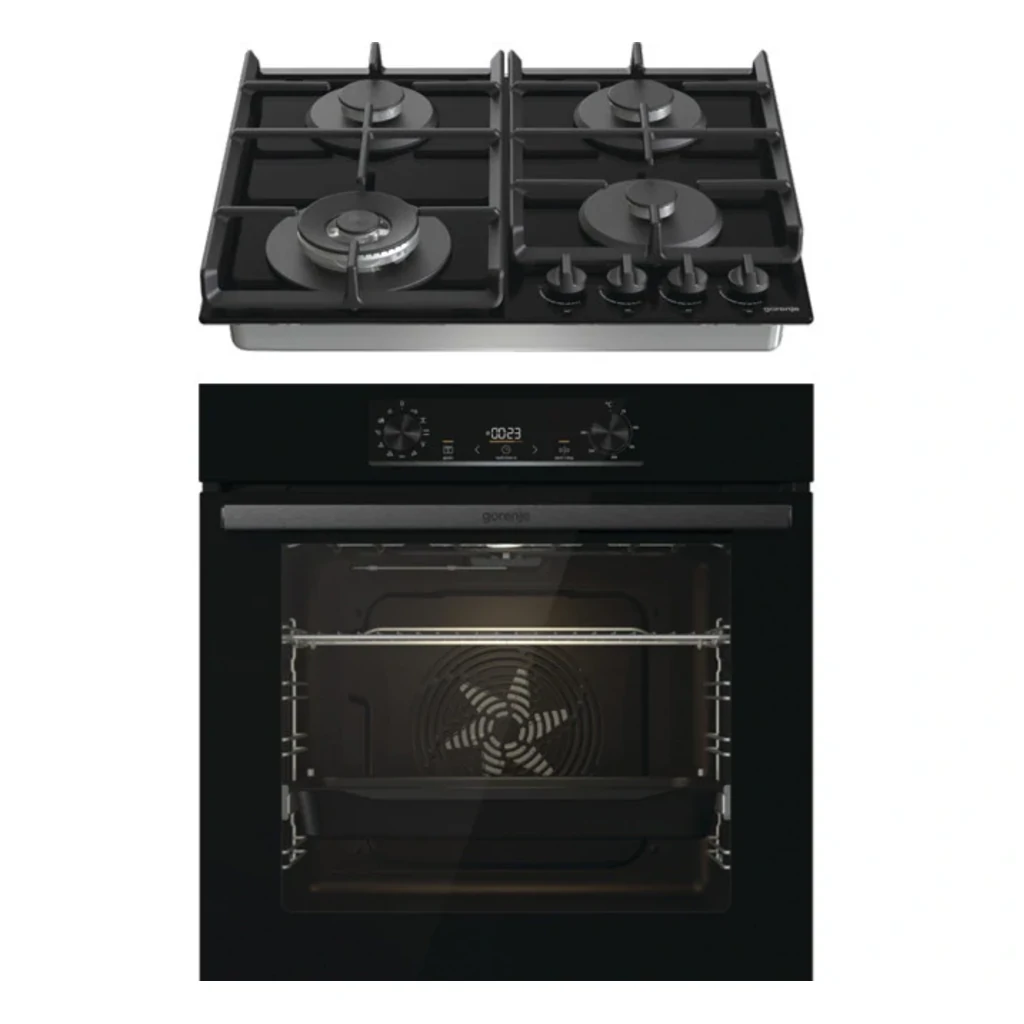 Електрична духова шафа Gorenje BO6735E05B + варильна поверхня GTW641EB UA