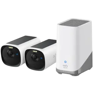 IP-камера Eufy E40 - 2-Cam Kit + HomeBase S380 2K, NV, PV, AI White UA