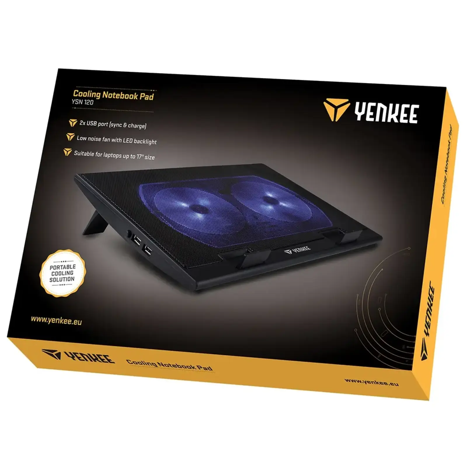 Подставка для ноутбука Yenkee Cooling Notebook Pad YSN 120 UA