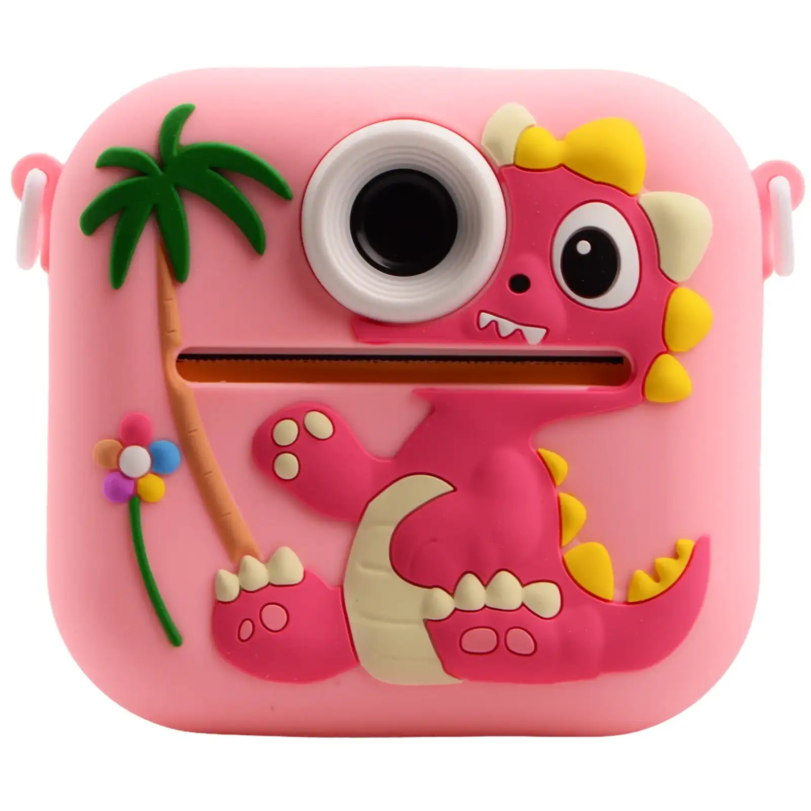 Дитяча камера-принтер DIY TOYS «Динозавр» рожевий UA