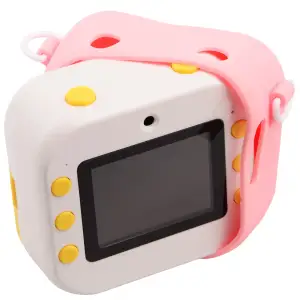 Дитяча камера-принтер DIY TOYS «Динозавр» рожевий UA