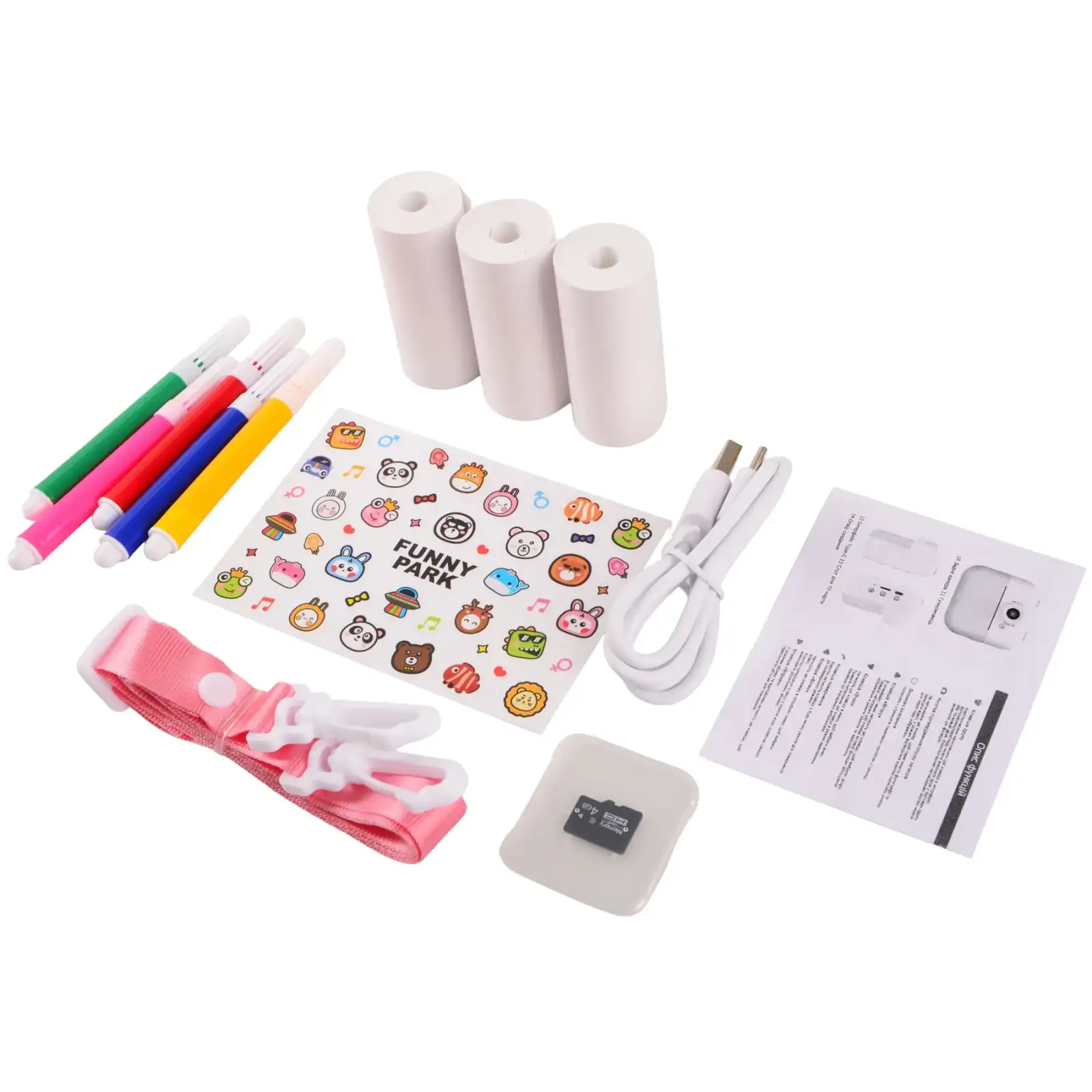 Дитяча камера-принтер DIY TOYS «Динозавр» рожевий UA