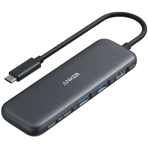 Перехідник Anker USB-C Hub 332 5-in-1 Black UA