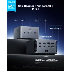 МЗП Anker Prime Docking Station Black UA
