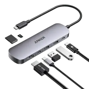 USB-Хаб Anker Nano USB-C Hub 7-in-1 Black UA