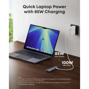 USB-Хаб Anker Nano USB-C Hub 7-in-1 Black UA