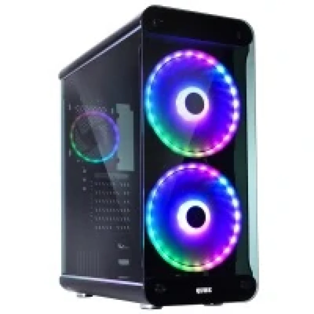 Комп'ютерний корпус QUBE без БЖ QBM98 Mirror II Чорний UA