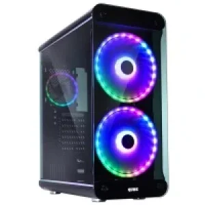 Комп'ютерний корпус QUBE без БЖ QBM98 Mirror II Чорний UA