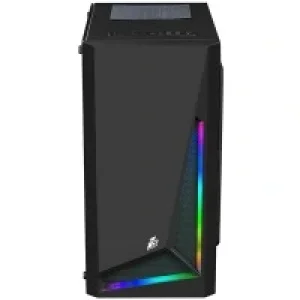 Комп'ютерний корпус 1STPLAYER R2-R1 Color LED Black без БЖ UA