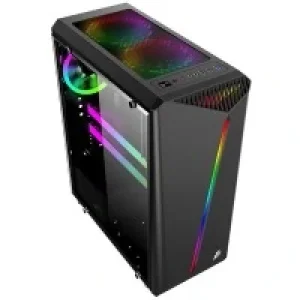 Комп'ютерний корпус 1STPLAYER Rainbow-R3 Color LED Black без БЖ UA