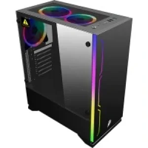 Компьютерний корпус 1STPLAYER B6-R1 Color LED Black без БП UA