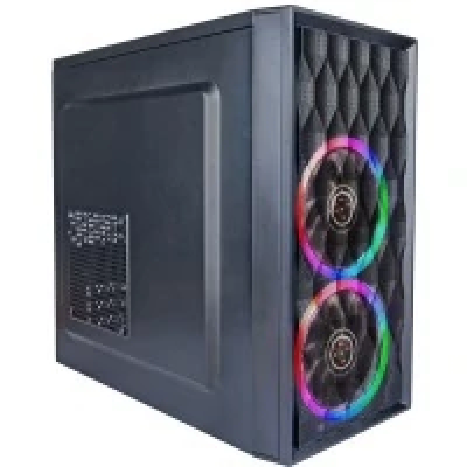 Комп'ютерний корпус 1STPLAYER D8-M-R1 Color LED Black без БЖ UA