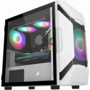 Компьютерний корпус 1STPLAYER D3-A-G7-MAX-WH White без БП UA